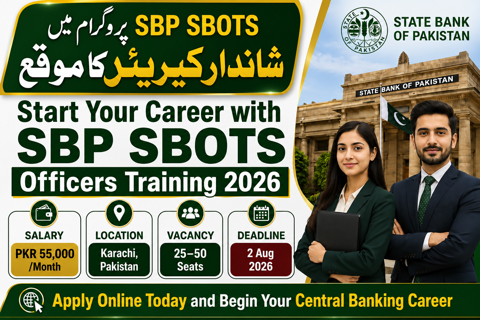 SBP SBOTS Jobs in Pakistan